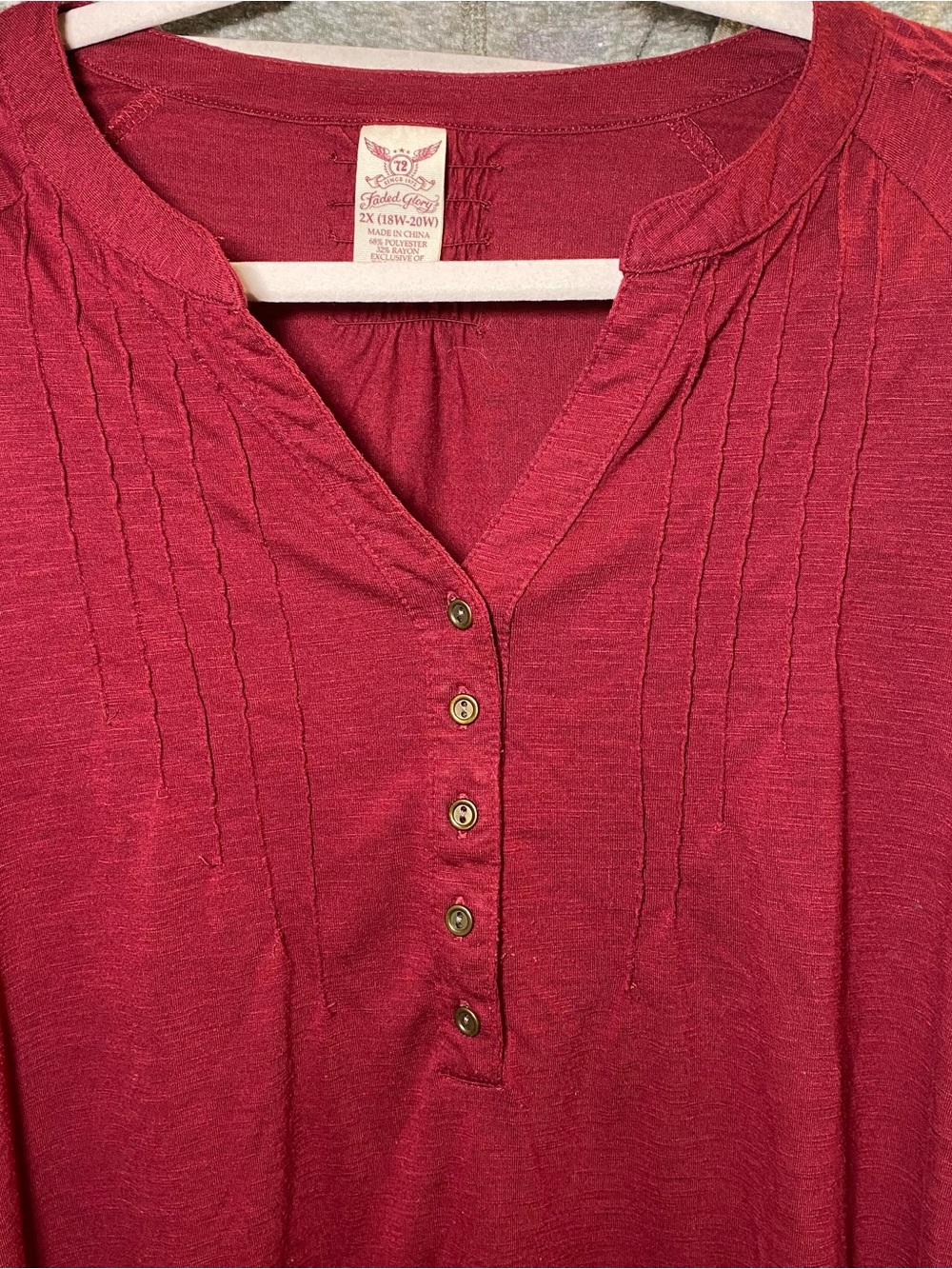 Women's 2xl Tops Long Sleeve Shirts Fall Duluth ModCloth Orange Red Lot Of 3 - Picture 3 of 11